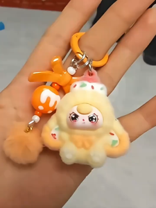 GL Fashionable and cute mini Labu plush mobile phone key pendant KA-243