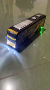 Bus BASURI MINI BO / Mainan Bus Anak Lagu dan Lampu Bump&Go / Bus Telolet Roda 360 Derajat DM26