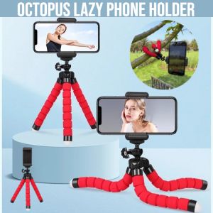 【Photography Artifact】Octopus Lazy Phone Holder Flexible Sponge Octopus Stand Tripod Portable And Lightweight
