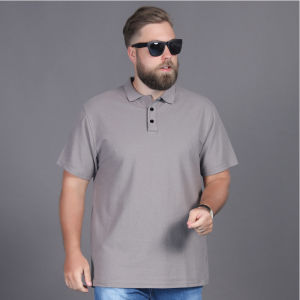 Big Size Mens Short Sleeve Ice Silk Polo T-Shirt