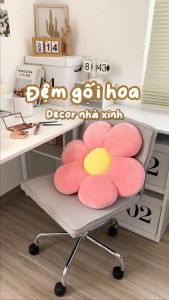 Gối tựa lưng gối sofa trang trí hình hoa cúc 6 cánh nhiều màu