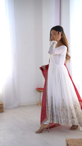 [PRE-ORDER] Ready Made Heavy Georgette With Multy Thread Heavy Embroidery Sequence Work Suit (10-15days delivery)