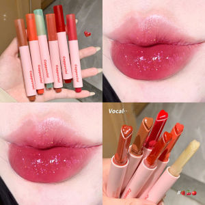 Dorisna hình trái tim son thạch gương không thấm nước không dính cốc rắn Son bóng rõ ràng trang điểm lâu trôi son dưỡng ẩm bút