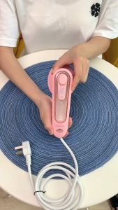 Mini Electric Dry Iron Machine With Spray Water Portable Fast Heat Clothes Handheld Garment Steamer For Home Dormitory Travel