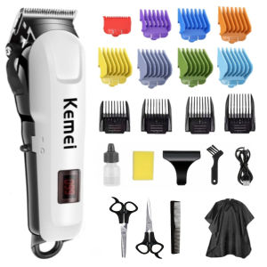 KEMEI KM-809A แบตเตอเลี่ยน ใบตัดไทเทเนียม ปัตตาเลี่ยนตัดผม  KM-232 ปัตเลี่ยนไรสาย ระดับช่างตัดผมมืออ  รับประกัน3ปี