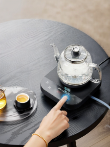 [China Plug Adapter Needed] Bear | Automatic Water-Adding Electric Kettle for Tea Brewing with Integrated Tea Table and Insulation