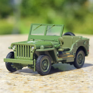 Classic World War II Jeep Willys 1940 Off-Road Alloy Car Model Collectible Gift Toy Realistic Static Vehicle Model