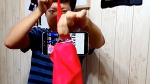 Silk Thru Phone - Sulap Kain tembus layar Handphone - KZ145