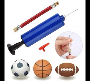 Bộ Bơm Bóng Cầm Tay Mini Di Động Có Ống Mềm Và 7 Kim Bơm Cho Bóng Đá Bóng Rổ Bóng Chuyền - Chất Liệu Nhựa
