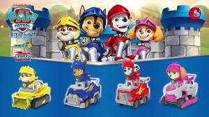 Genuine Paw Patrol PVC Cartoon Model Car 4-6cm Ryder Mashall Chase Rubble Skye Puppy Patrol Toys Figure Children Christmas Gifts