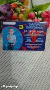 100pcs undangan Ulang Tahun Anak