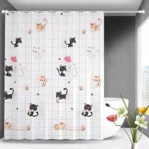MOLIDA | Waterproof Mildew-Resistant Shower Curtain