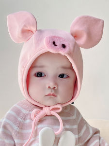 Mũ Cotton Nguyên Chất Ấm Áp Và Dễ Thương Cho Nam Nữ Trung Lập Bảo Vệ Tai Trẻ Sơ Sinh Mùa Đông Bao Đầu Hình Dạng Mái Vòm