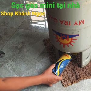 Đầu sạc gas mini từ bình gas 12kg sang bình gas mini + Tặng 10 nút nhựa + 2 Ron thay thế - Điện Gia Dụng Hưng Thịnh
