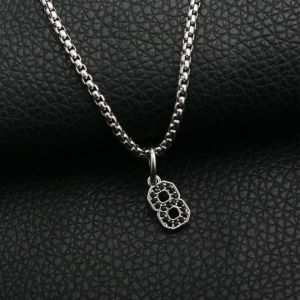 Fashion Casual Sporty Number 8 Zircon Pendant Necklace Understated Luxury High Value Instagram Worthy Couple Clavicle Chain