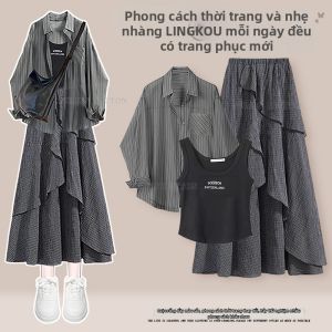 NUMEN BUTTON | Bộ Quần Áo Suông Giản Dị Dành Cho Mùa Xuân