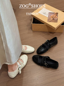 ZOG | Round Toe Cross Straps Ballet Flats