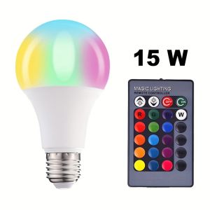 16 Color E27 RGB Remote Control Bulb Led Light For Room Smart Bulb Lamp Dimmer Low Power Consumption Energy Save Adjustable Bulb