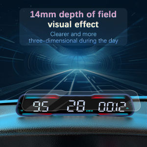RYSJM | G19 Car Head Up HD Display GPS Speedometer Speed KMH Digital Odometer Windshield Projector For All Cars Multifunctional HUD