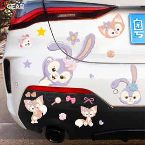 Miếng Dán Chống Thấm Nước Cho Bumper Xe Hơi Hình Hoạt Hình Dễ Thương Miếng Dán Trang Trí Che Dấu Vết Miếng Dán Trong Suốt Chống Mài Mòn