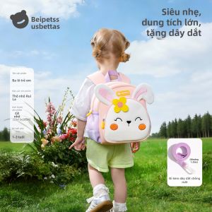 Usbettas | Balo Học Tập Siêu Nhẹ Bảo Vệ Đốt Sống cho Bé Trai và Bé Gái 2-3 Tuổi