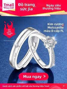 East Beauty | 999 Silver Couples Moissanite Rings Engagement Wedding Commitment Gift