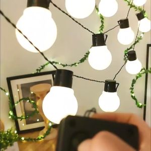 🇲🇾SOLAR 🔆String G50 Bulbs🔆 CNY Raya Camping Glamping Party Garden Decor LED Lights Fairy Christmas DIY Home Wedding 太阳能串灯露营婚礼花园庭院农历新年