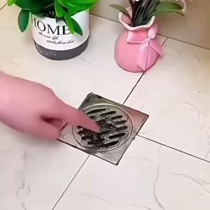 Floor Drain Filter Sticker Hair Filter for Shower Drain Sticker Rectangle Self-Adhesive Hair Sink Drain Catcher Disposable Waterproof Adhesive Shower Drain Cover for Bathroom Window Anti-Bugs