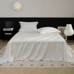 Premium 100 Thread Count Xinjiang Long Staple Cotton Flat Sheet Thickened Sateen Cotton Bed Sheet Single Double Size Bedding 3 P