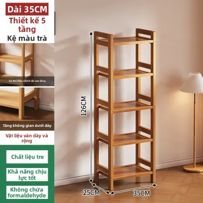 YONGJUE | Kệ Để Đồ Gỗ Trúc Đa Tầng cho Không Gian Nhỏ