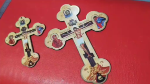 Cross Wall Crucifix Lawanet made 12 inches 8 inches