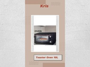 Kris 10L Toaster Oven Pemanggang Black Alat Pembakar Roti dan Makanan Warna Hitam 10Liter