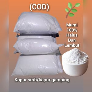 kapur sirih 500gram alami dari batu gamping putih halus