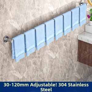 No Drilling Stainless Steel Towel Rack Long