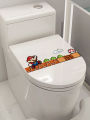 Mario Cartoon Bathroom Toilet Lid Decorative Waterproof Sticker Creative Cute Bathroom Decoration Cover up Ugly Paintings. 