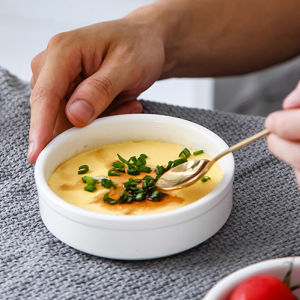 For Home Baby Steamed Egg Bowl Special Baby Ceramic Steamed Rice Bowl Baby Food Steaming Bowl Steamed Egg Bowl Egg Stew Bowl
