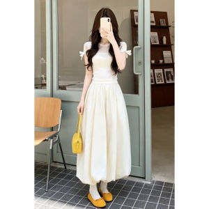 BIFEIMENG | Elegant French Style Floral Bud Long Dress