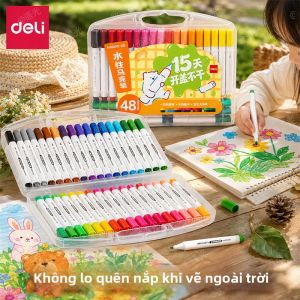 deli | Bút Màu Nước An Toàn Không Độc 48 Màu