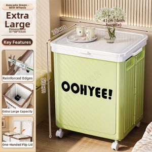 MEIZHUFU | Foldable Large Capacity Home Storage Box Bedside Cabinet
