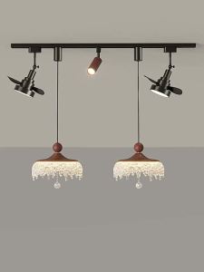 FANZHEN | Italian Luxury Creative Water Drop Portable Fan Chandelier