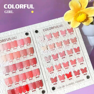 【พร้อมส่ง】COLORFUL GIRL เจลไซรัปรุ่นใหม่ 25 สี ฟรีชุดชาร์จ โทนชมพู Ice Peach สีสวยทาง่าย ไม่บาง แถมชาร์ทสีธรรมชาติคล้ายสีผิว พร้อมแถมชาร์ทสี สีธรรมชาติคล้ายสีผิว