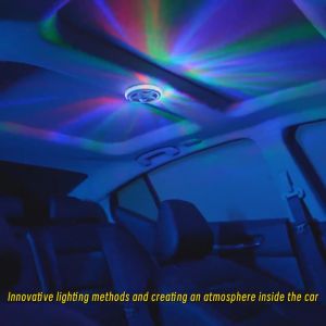 1PC Multi-function Colorful LED Floodlight Wireless Car Decorative Reading Light USB Rechargeable