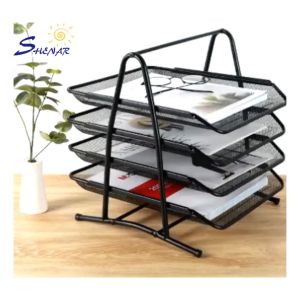 Rak Kertas Dokumen 4 Susun / Tray Besi 4 Susun MURAH SHENAR