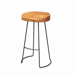 Contemporary Style Real Wood Bar Chair