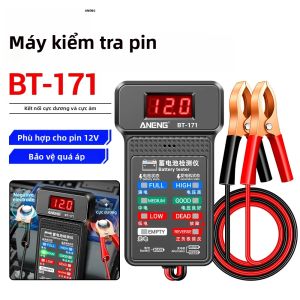 ANENG | Máy Kiểm Tra Ắc Quy Ô Tô Kỹ Thuật Số ANENG BT-171 12V Với Kẹp Cá Sấu Màn Hình LED Dụng Cụ Đo Điện Áp Cho Ngành Sửa Chữa Ô Tô