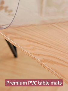 【100% oil-resistant】2.5mm thickness transparent table cover pvc table mat clear table cloth waterproof anti-slip easy to clean plastic table cover table mat transparent table mat