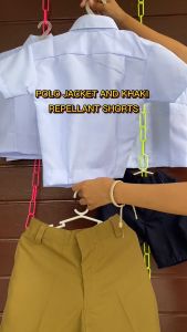 Terno Polo & Khaki Repellant Shorts School Uniform for Boys Elementary | BZ Boutique