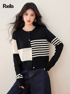 puella | Korean Style Striped Irregular Knitwear