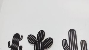 Jam Dinding/Hiasan Dinding Estetik Minimalis Elegan Murah Kaktus