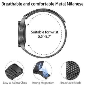 20mm 22mm Magnetic Milanese Loop Strap For HUAWEI Watch GT Runner 2 Band GT6 Pro GT6 GT5 GT4 46mm GT3 2 42mm Bracelet Wristband